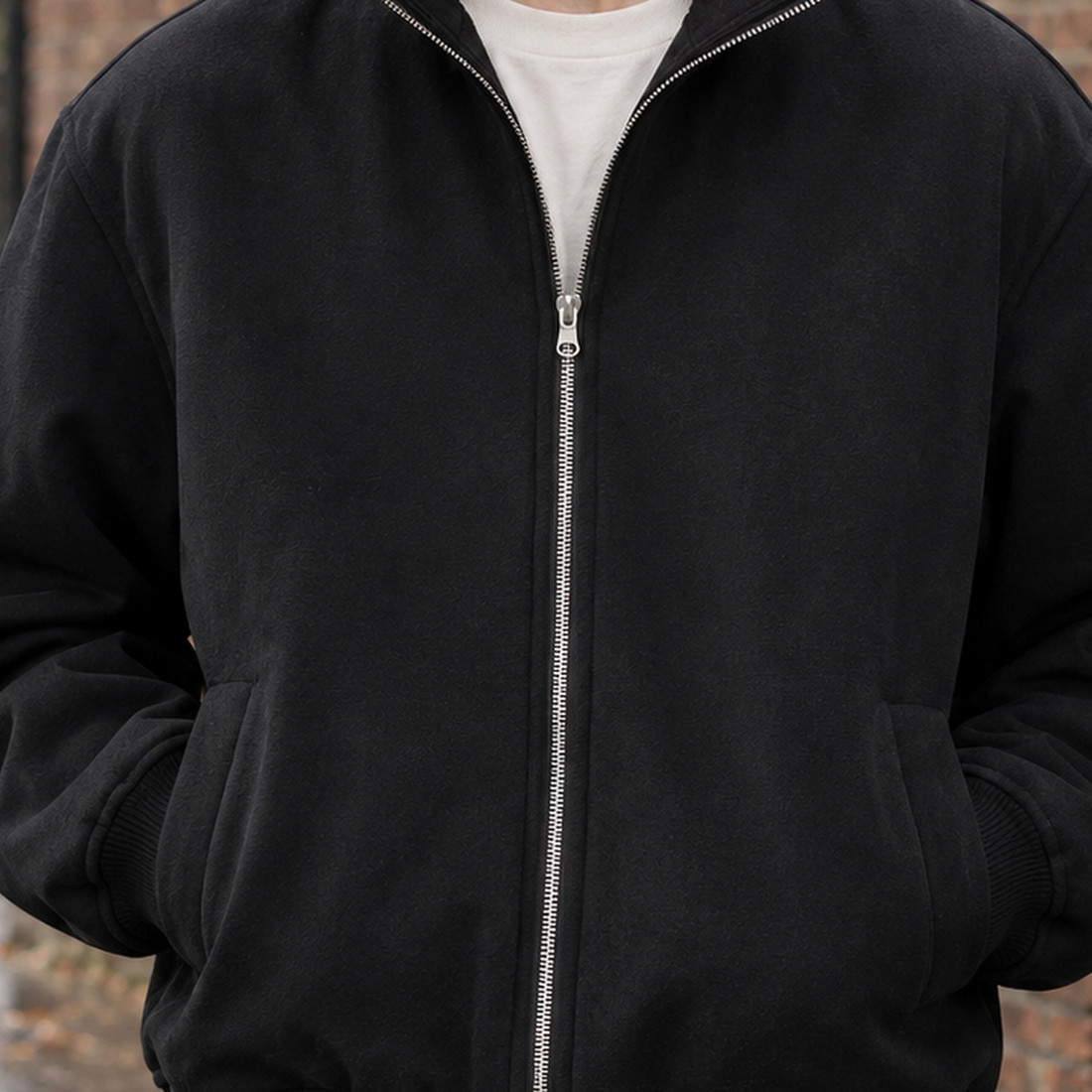 Colin-Miles Stand Collar Jacket - Lead Product Detail
