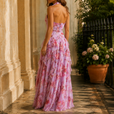 Madeleine Ruffle Maxi Dress - Lead Alternate View