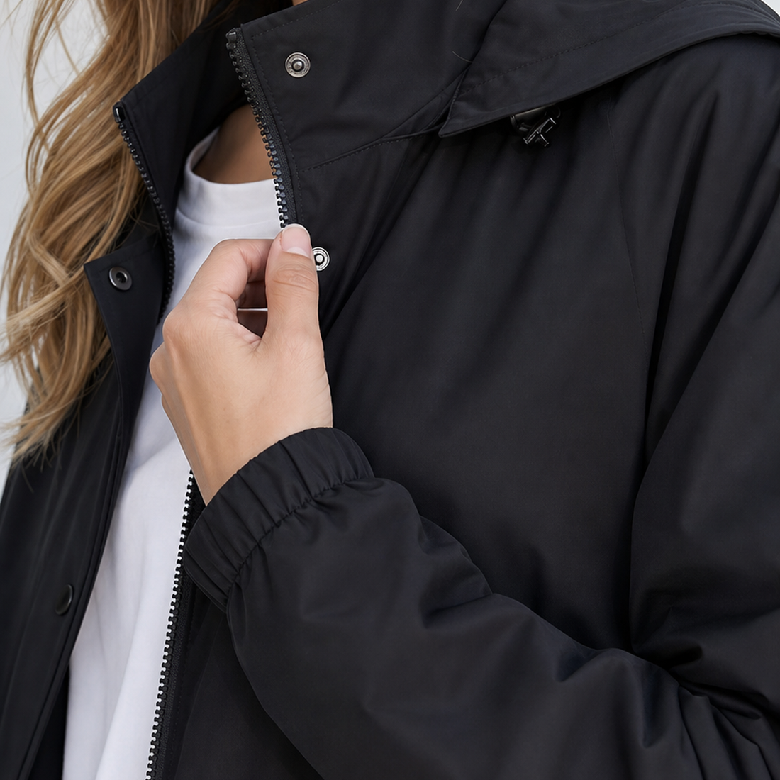 Ludovica Drawstring Jacket - Lead Product Detail