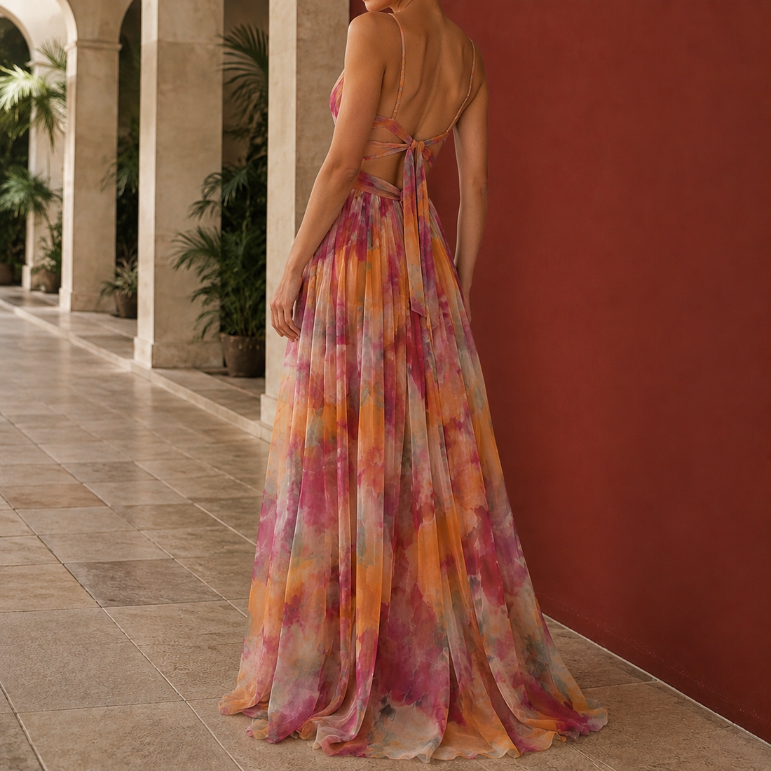 Ramona-Belle Cutout Maxi Dress - Lead Alternate View