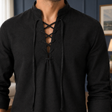 Graham-Wade Lace-Up Shirt - Lead Product Detail