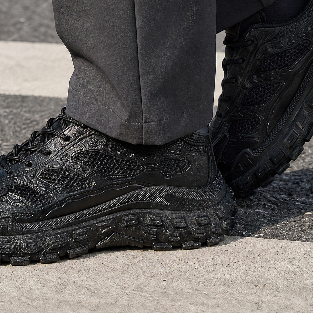 Benedetti-Volo Chunky Sneakers - Lead Product Detail
