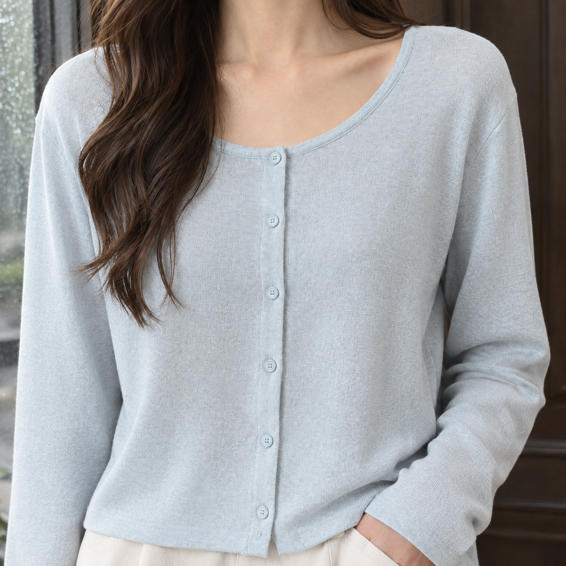 Guinevere-Hope Linen Cardigan - Lead Product Detail