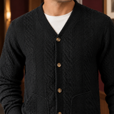 Montgomery-Tate Cable Knit Cardigan - Lead Product Detail