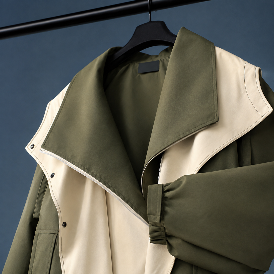 Giles-Jude Layered Windbreaker - Lead Product Detail