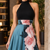 Leonie-Sage Halter Maxi Dress - Lead Product Detail