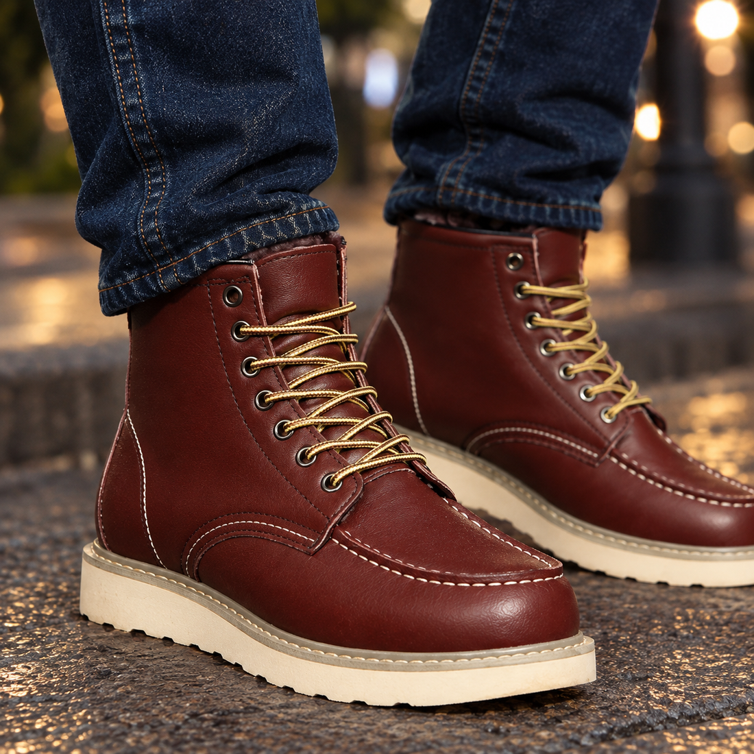 Maranello Moc Toe Boots - Lead Product Detail
