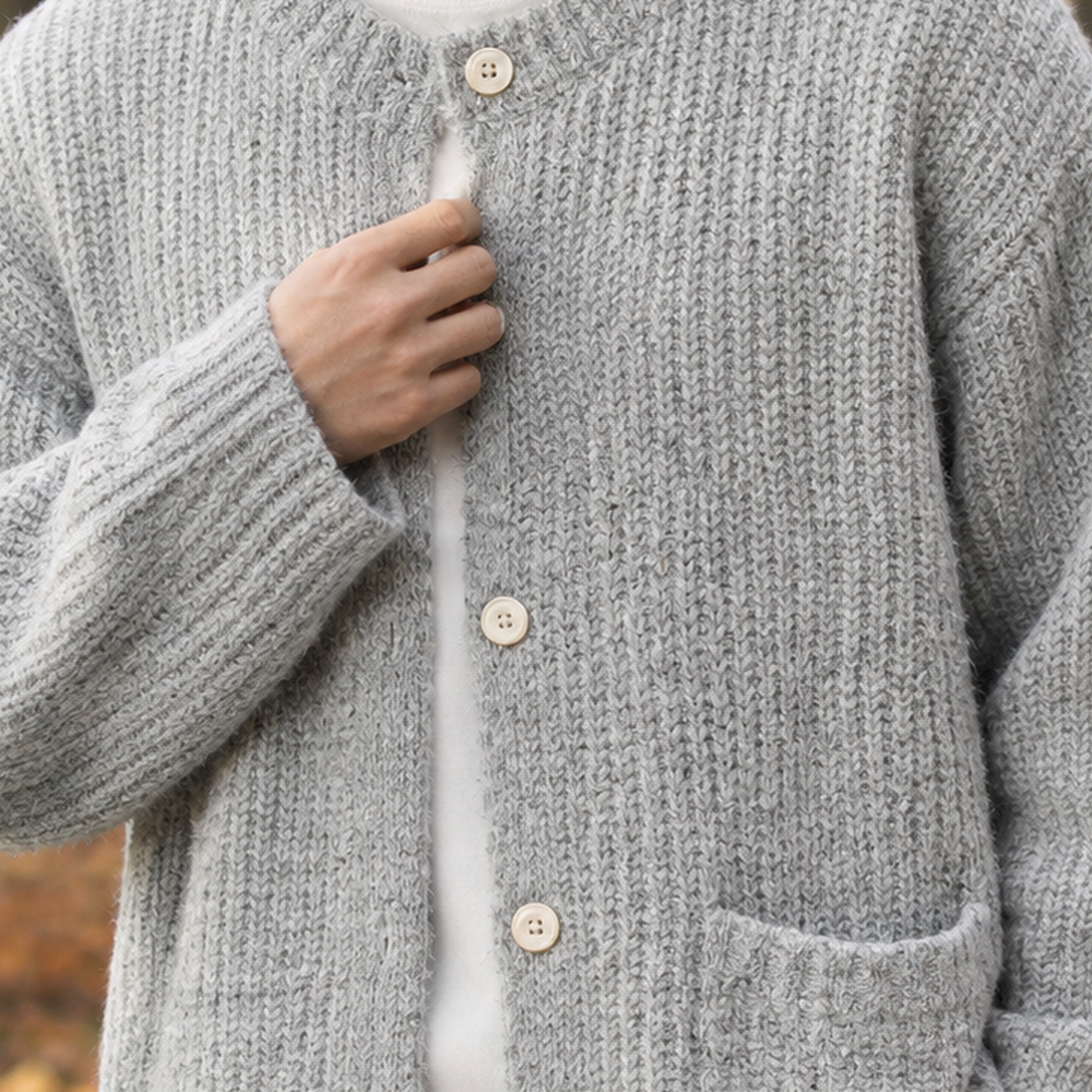 Emilio-West Textured Cardigan - Lead Product Detail