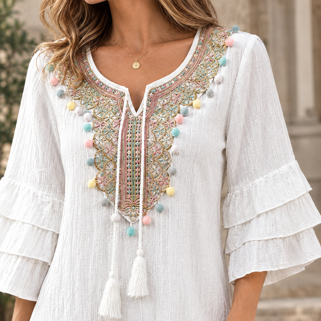 Mara Embroidered Dress - Lead Product Detail