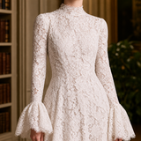 Gemma-Sage Bell Sleeve Dress - Lead Product Detail