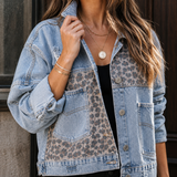 Leah Patchwork Jacket - Lead Product Detail