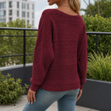 Penelope-Hope Ribbed Sweater - Lead Alternate View