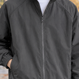 Lothaire-Wade Zip Bomber Jacket - Lead Product Detail