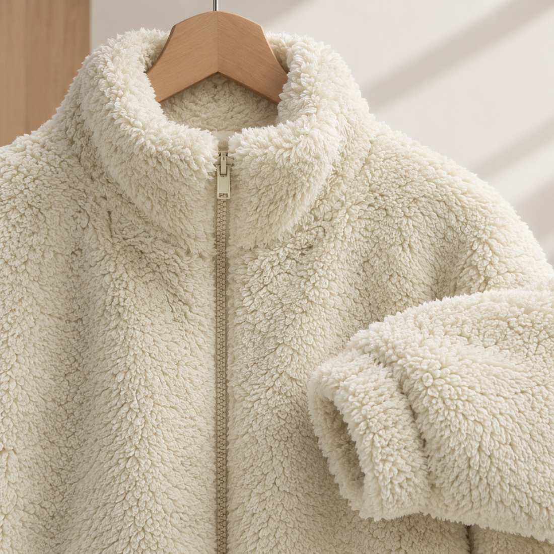 Lily Plush Zip Jacket - Lead Product Detail