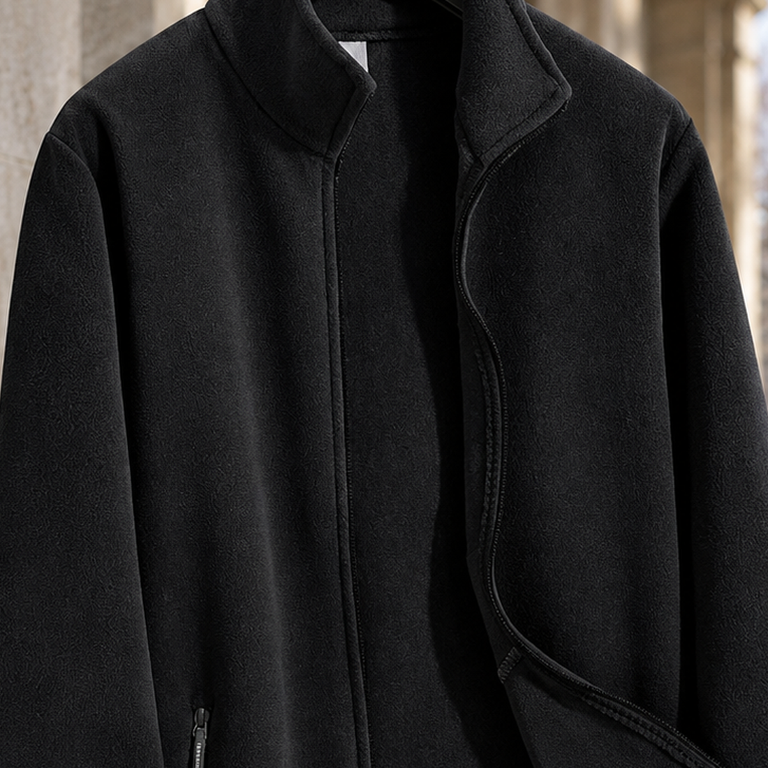 Edmund-Lane Fleece Jacket - Lead Product Detail