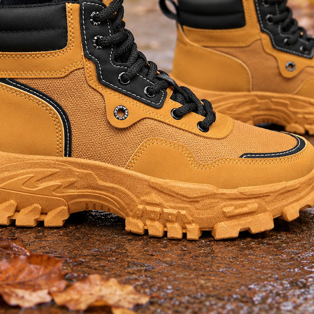 Poggio-Garda Lace Up Boots - Lead Product Detail