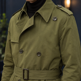 Yannick-Lane Belted Trench Coat - Lead Product Detail