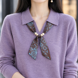 Pelham Scarf Collar Sweater - Lead Product Detail