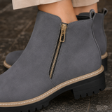 Savoia Zip Ankle Boots - Lead Product Detail