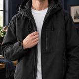 Lancelot-Rhys Hooded Jacket - Lead Product Detail