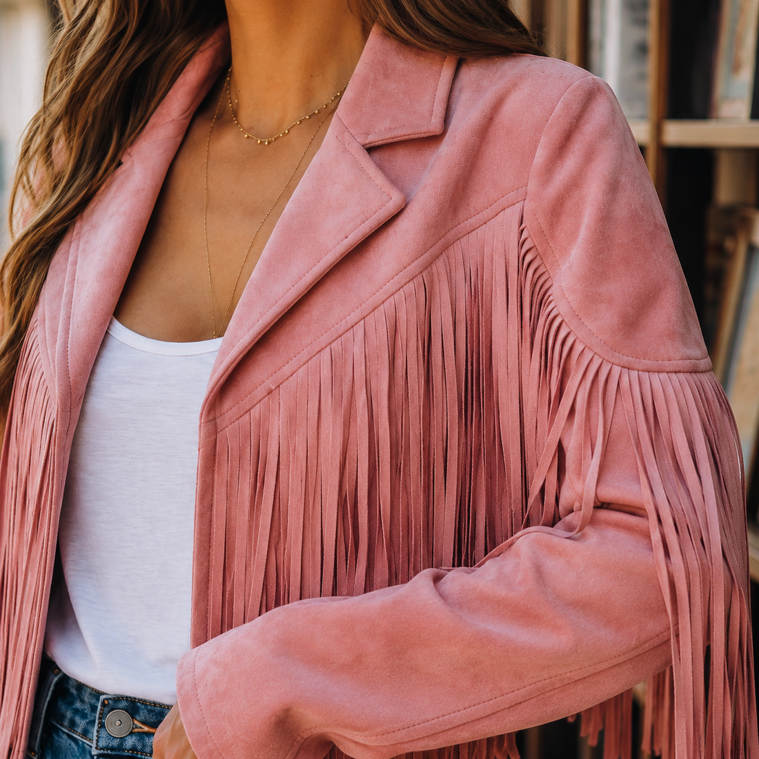 Giselle-Grace Western Fringe Jacket - Lead Product Detail