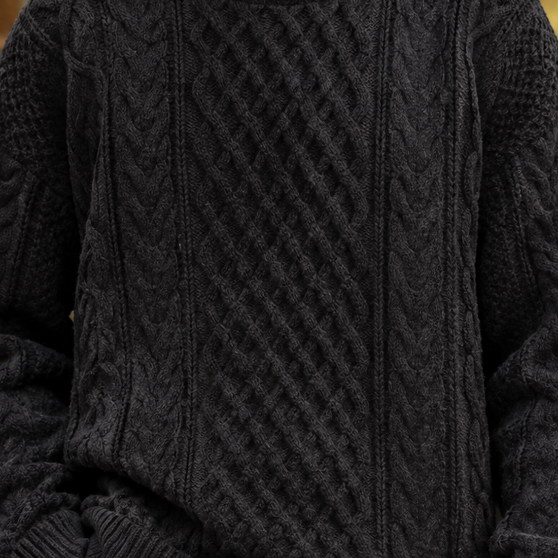 Louis-Wren Cable Knit Sweater - Lead Product Detail
