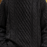 Louis-Wren Cable Knit Sweater - Lead Product Detail