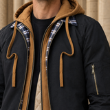 Rafferty-Wren Layered Bomber Jacket - Lead Product Detail