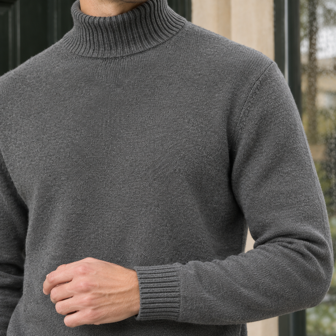 Logan-Jude Stand Collar Sweater - Lead Product Detail