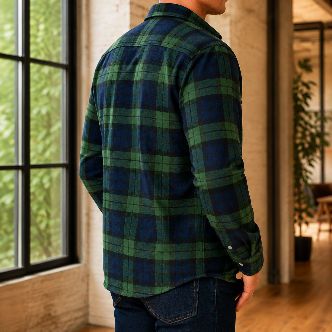 Stellan Check Jacket - Lead Alternate View