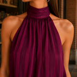 Alina-Grace Halter Dress - Lead Product Detail