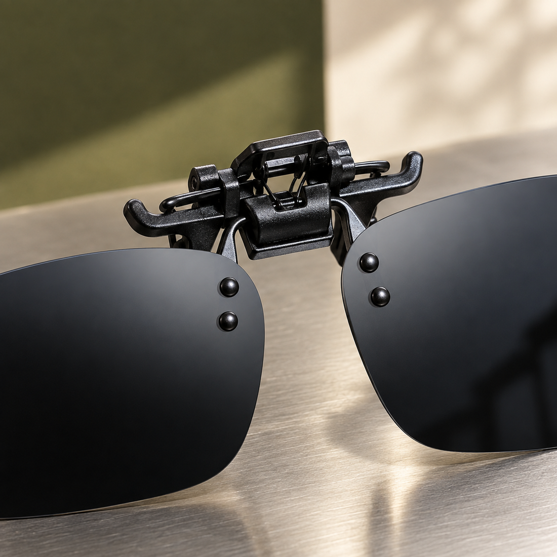 Zephyrin Clip-On Sunglasses - Lead Product Detail