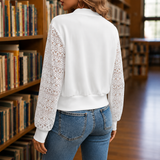 Vera-Hope Crochet Sleeve Jacket - Lead Alternate View