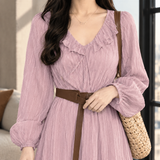 Fernanda Pleated Maxi Dress - Lead Product Detail