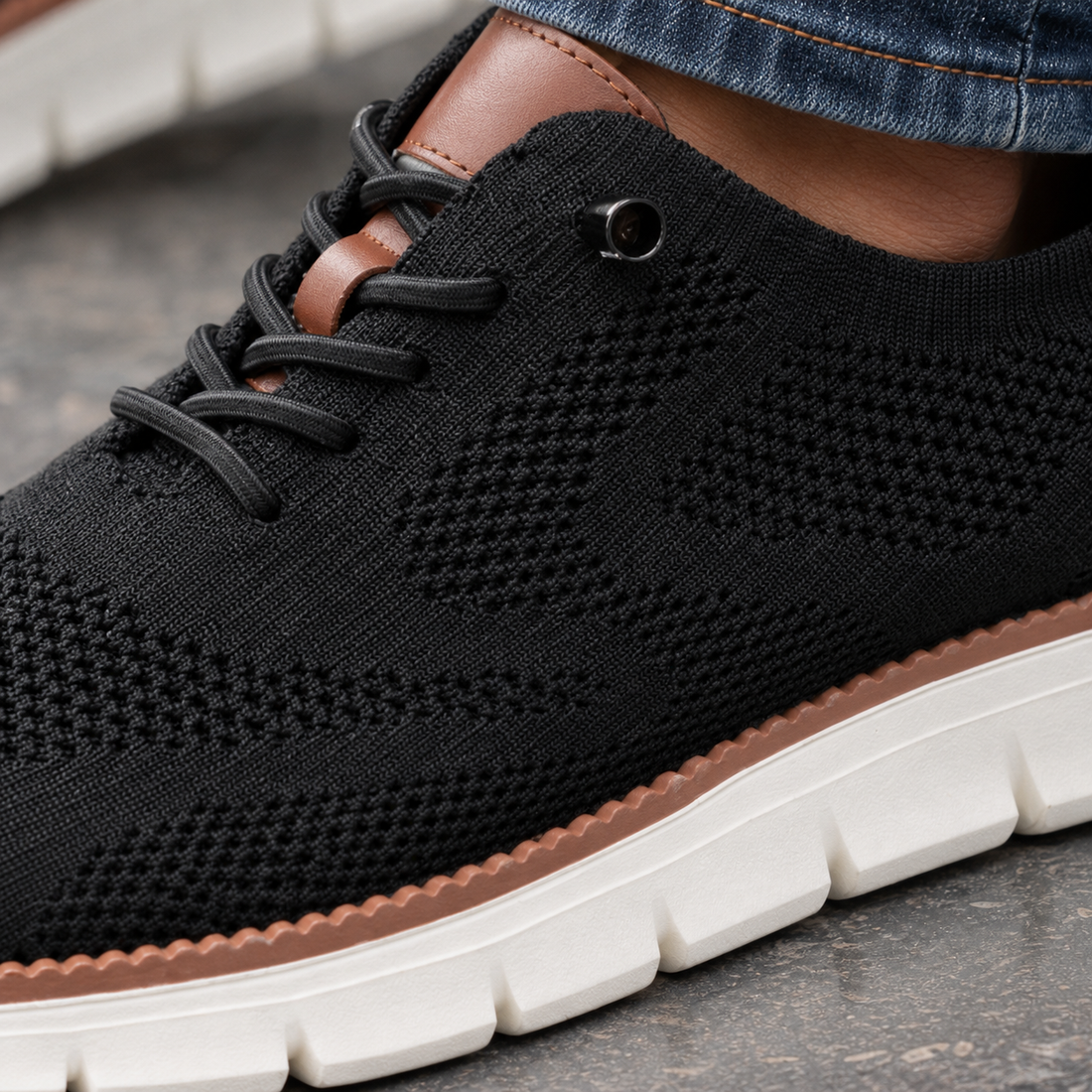 Gravina Knit Sneakers - Lead Product Detail