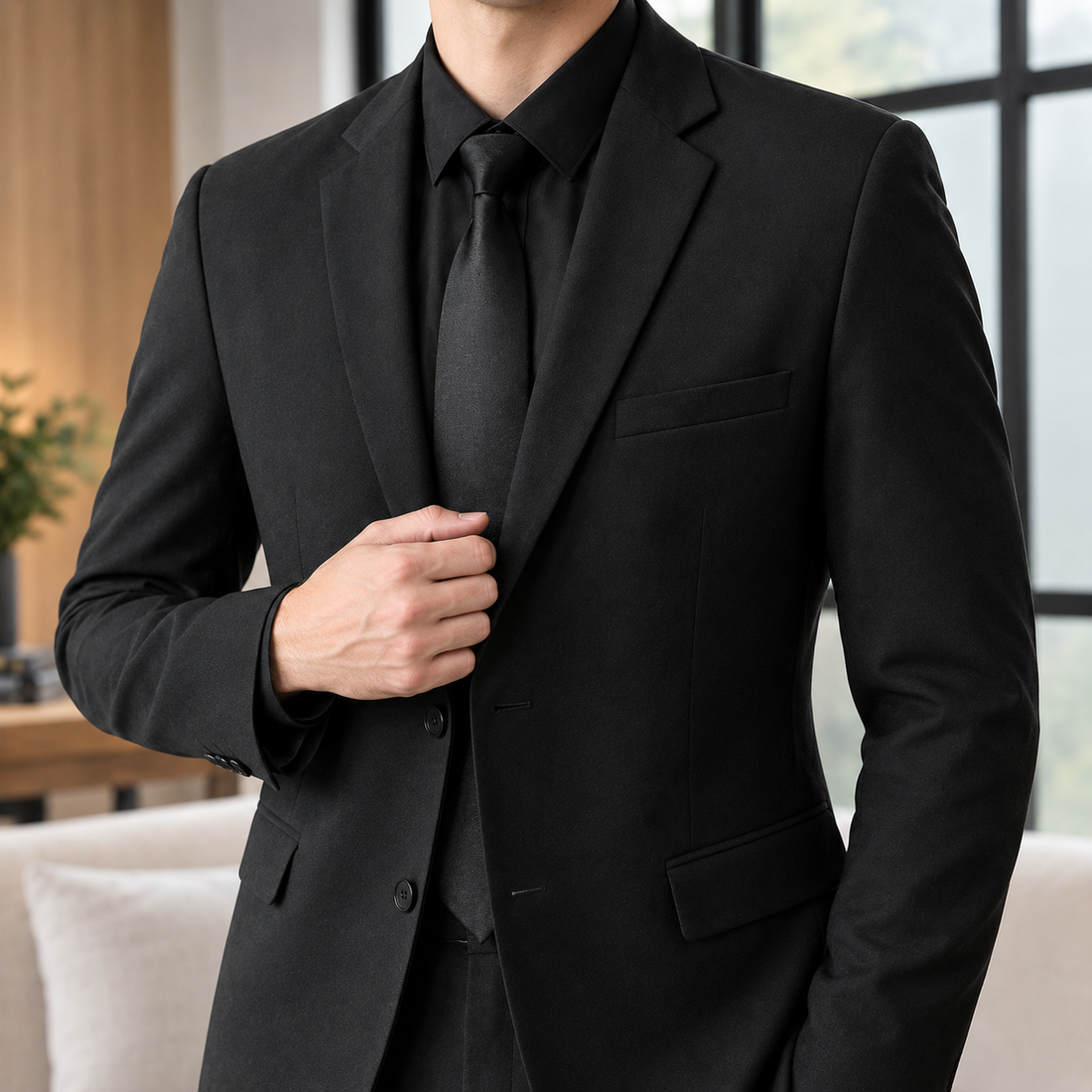 Evander-Stone Slim Fit Blazer - Lead Product Detail