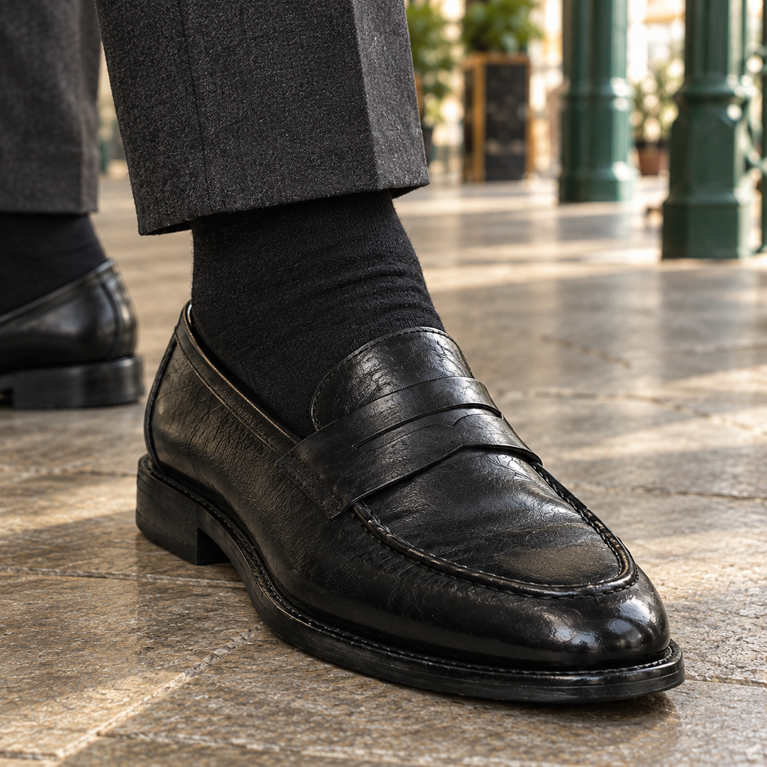 Moretti Leather Loafers - Lead Product Detail