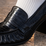 Gori Block Heel Loafers - Lead Product Detail