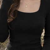 Emily-June Square Neck Sweater - Lead Product Detail