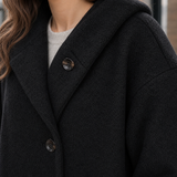 Roseline Hooded Coat - Lead Product Detail