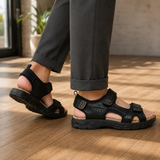 Marcello Adjustable Sandals - Lead Alternate View