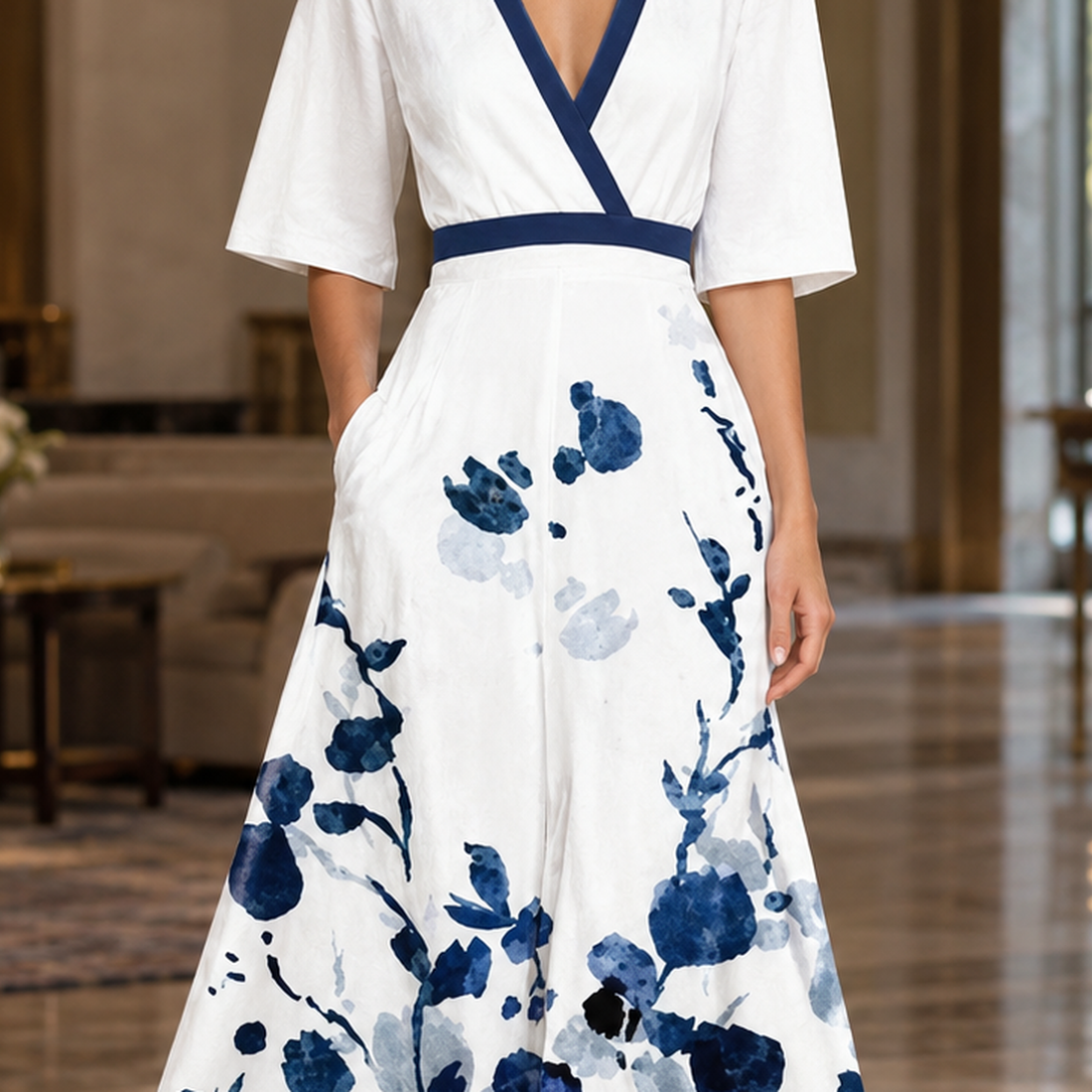 Lily-Grace Floral Maxi Dress - Lead Product Detail