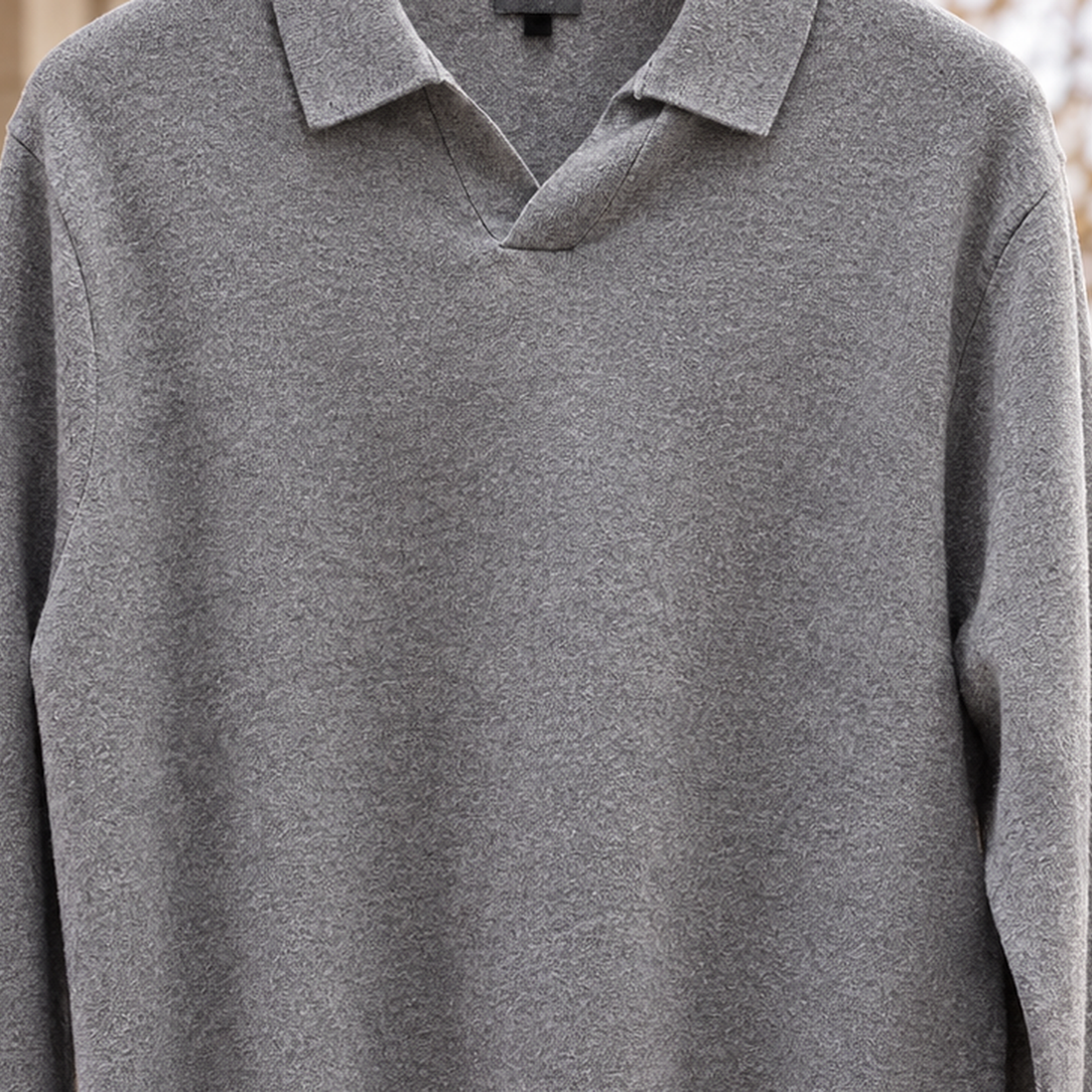 Sebastien-Reid Open Collar Sweater - Lead Product Detail