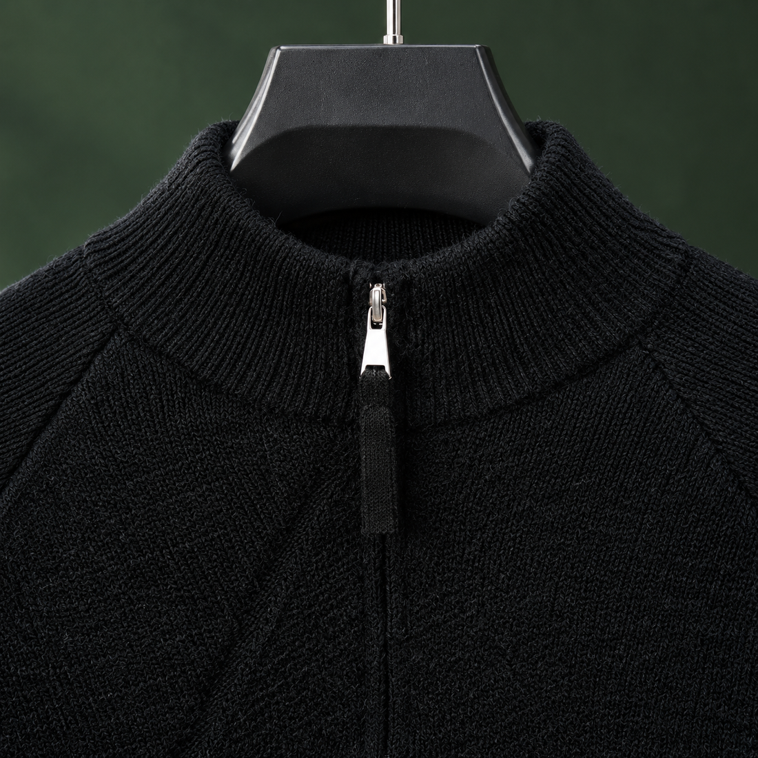 Alfred Half Zip Sweater - Lead Product Detail