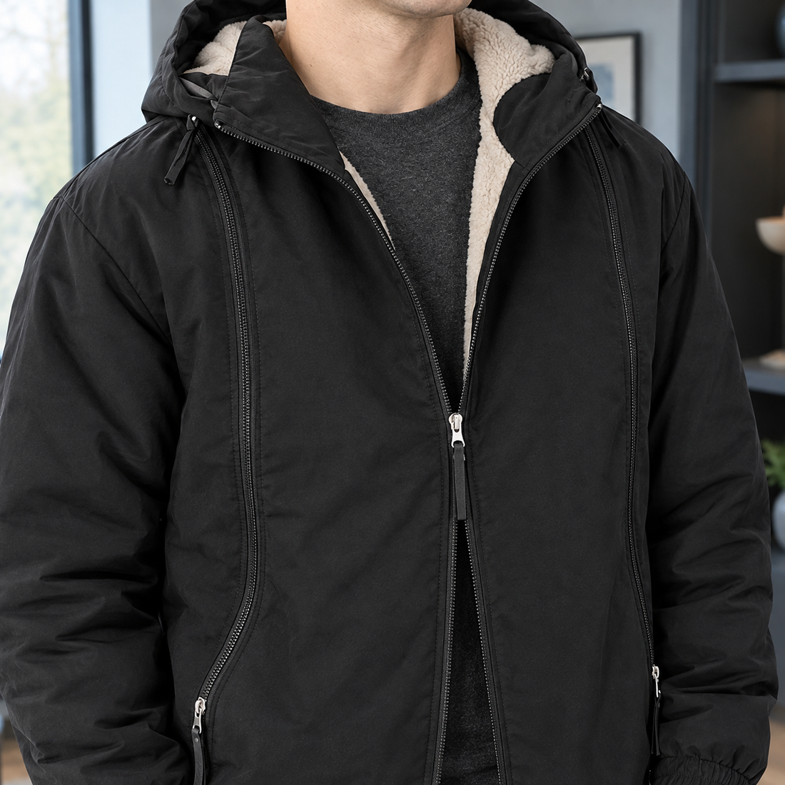 Arthur-Dean Fleece-Lined Jacket - Lead Product Detail