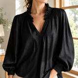 Katrina Ruffle Neck Blouse - Lead Product Detail