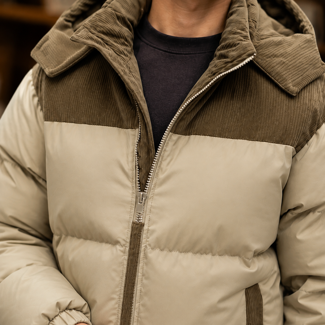 James Hooded Puffer Jacket - Lead Product Detail