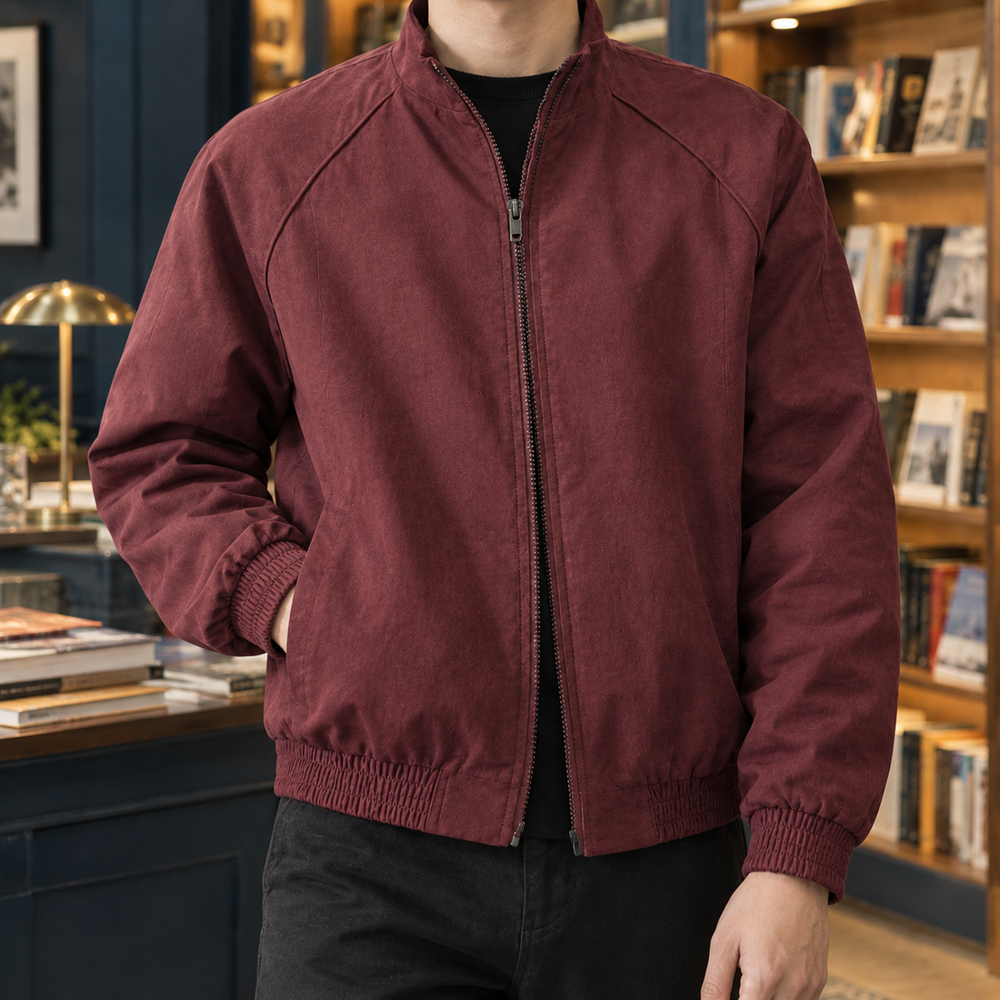 George Stand Collar Jacket - Lead Product Detail
