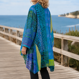 Celine-Sage Patchwork Cardigan - Lead Alternate View