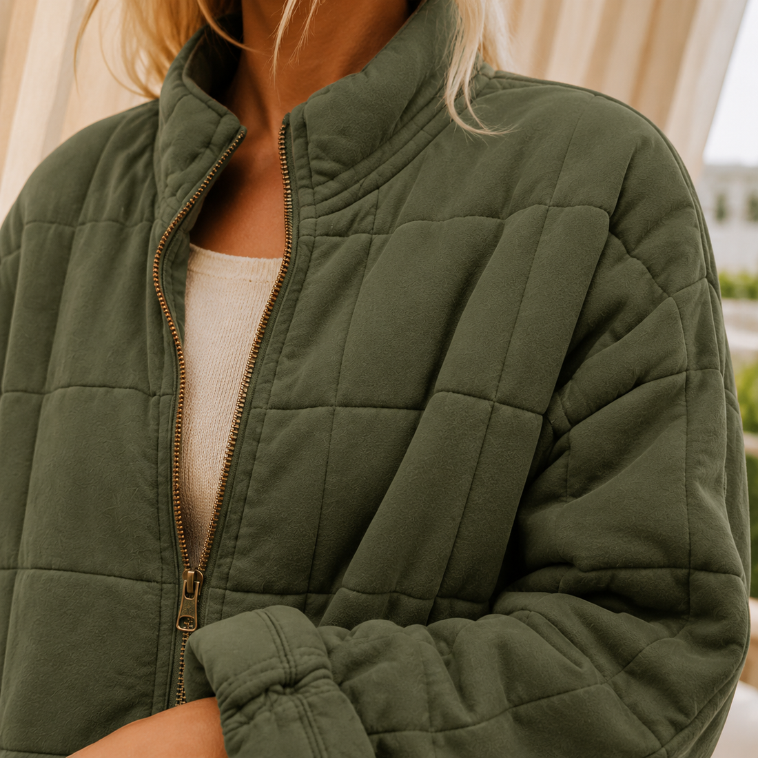 Emilia-Faye Quilted Jacket - Lead Product Detail